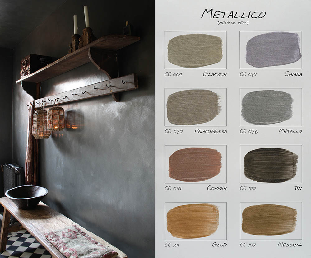 reactie Reisbureau verticaal Carte Colori Metallico Metallic verf | Handgeschilderde kleurenkaart -  HomeDesignShops.nl
