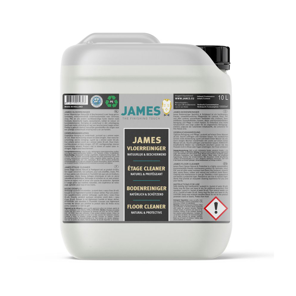 James Vloerreiniger Beschermt en Herstelt (B) | Milde Laminaat Reiniger | Dagelijks | 10 Liter 1