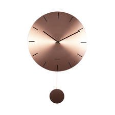 Karlsson Impressive Pendulum Wandklok - Koper met Zwart - ⌀ 47 cm