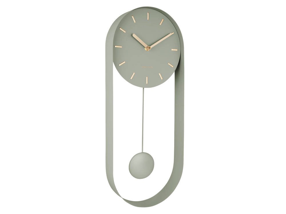 Karlsson Pendulum Charm Wandklok - Staal Jungle Groen - ⌀ 20 cm 3