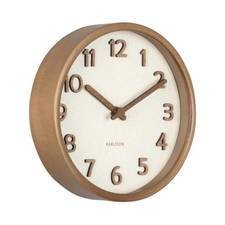 Karlsson Pure Wood Grain Small Wandklok - Ivoor - ⌀ 22 cm