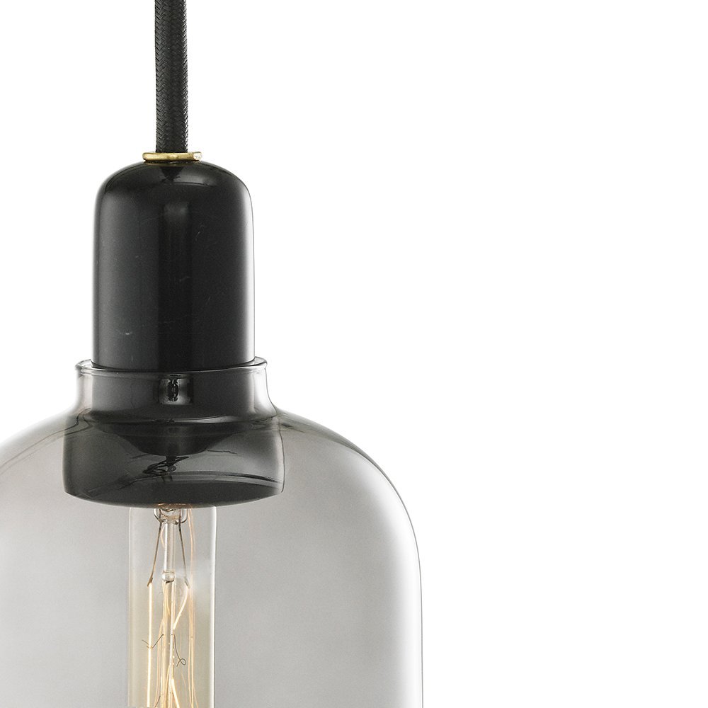 Normann Copenhagen Amp - Hanglamp Large - Gerookt Zwart - H 26 x Ø 12 cm 5