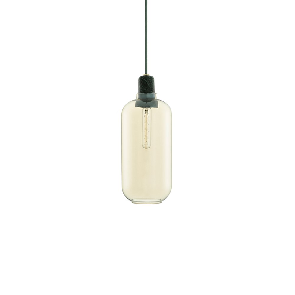 Normann Copenhagen Amp - Hanglamp Large - Goud Groen - H 26 x Ø 12 cm 1