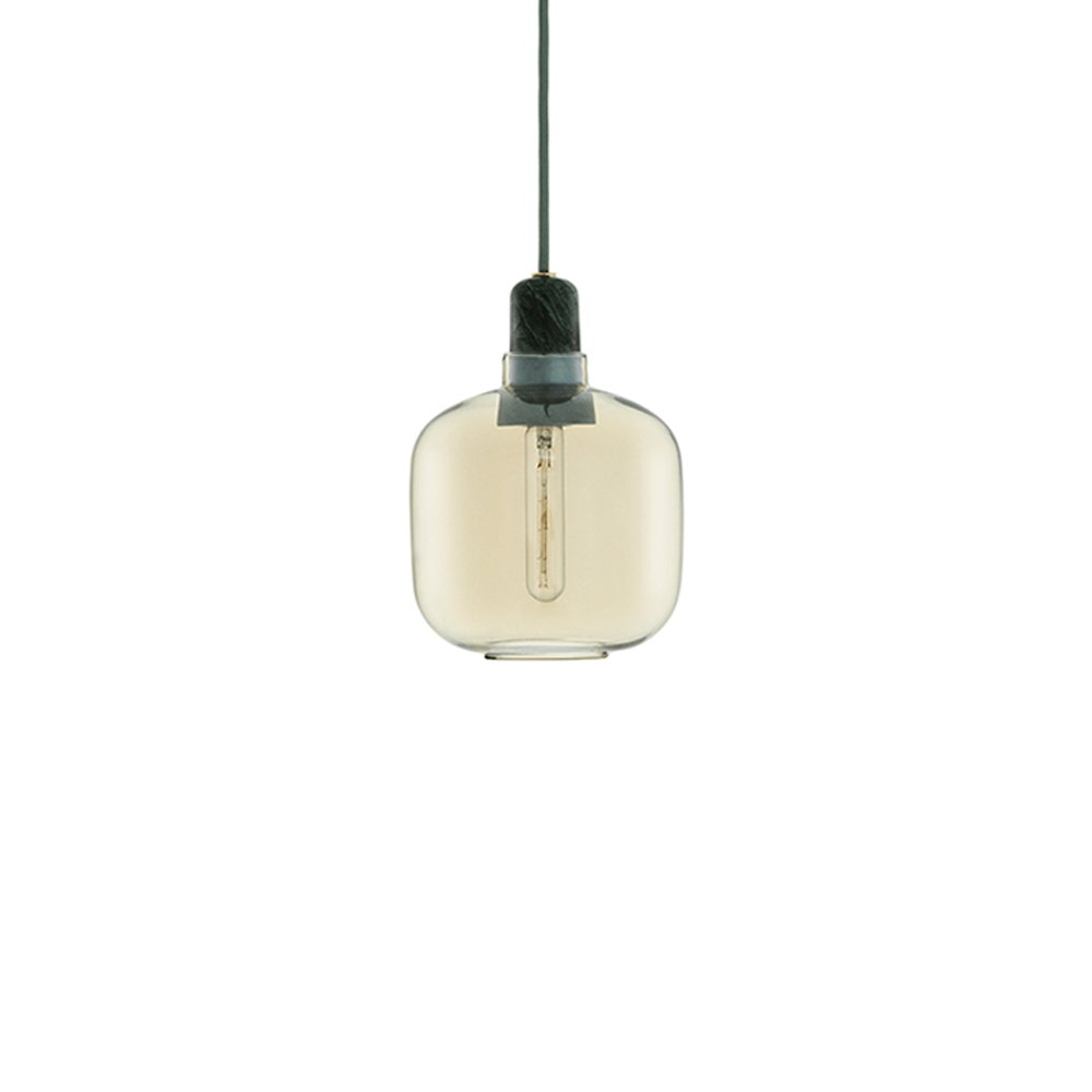 Normann Copenhagen Amp - Hanglamp Small - Goud Groen - H 17 x Ø 14 cm 1