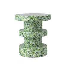 Normann Copenhagen Bit Stool Stack - Bijzettafel Groen - H 42 x Ø 36 cm