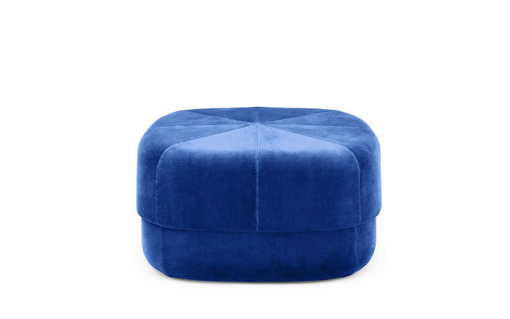 Normann Copenhagen Circus Velour - Poef Blauw 1