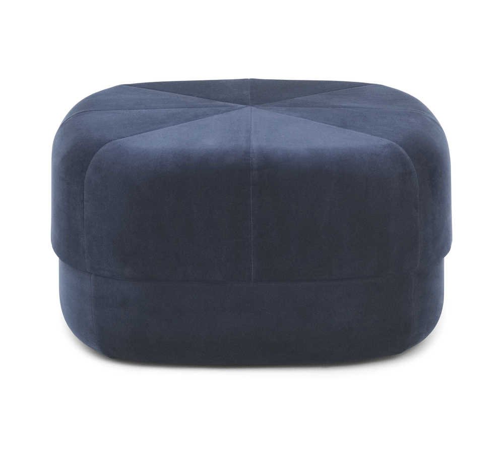 Normann Copenhagen Circus Velour - Poef Donkerblauw 1