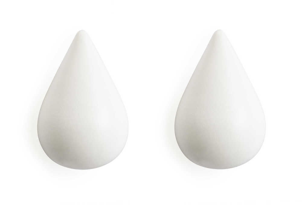 Normann Copenhagen Dropit Hooks - Wandhaken Wit (2 stuks) 1