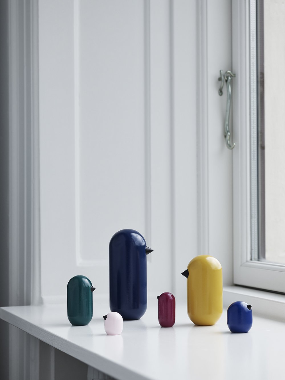 Normann Copenhagen Little Bird - Houten vogel Blauwgroen 2