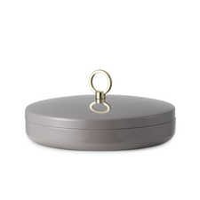 Normann Copenhagen Ring Box - Opbergdoos Taupe - H 9,5 x Ø 6 cm