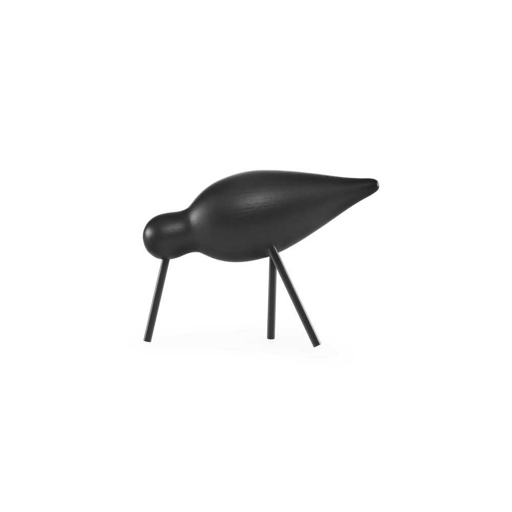 Normann Copenhagen Shorebird - Houten vogel Zwart-Zwart 1