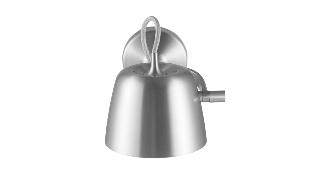 Normann Copenhagen Tub - Wandlamp Aluminum - H 9,6 x L 22,5 x Ø 13,2 cm