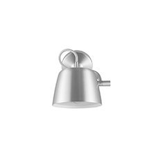 Normann Copenhagen Tub - Wandlamp Aluminum - H 9,6 x L 22,5 x Ø 13,2 cm