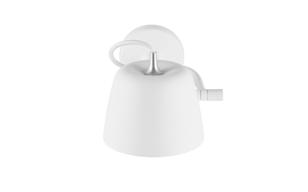 Normann Copenhagen Tub - Wandlamp Wit - H 9,6 x L 22,5 x Ø 13,2 cm