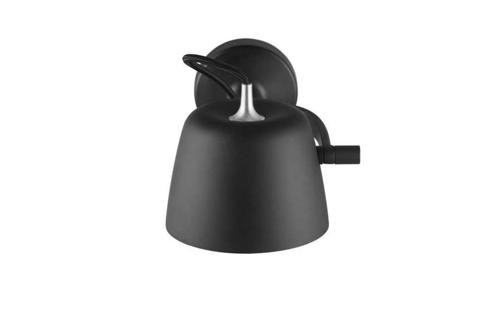 Normann Copenhagen Tub - Wandlamp Zwart - H 9,6 x L 22,5 x Ø 13,2 cm