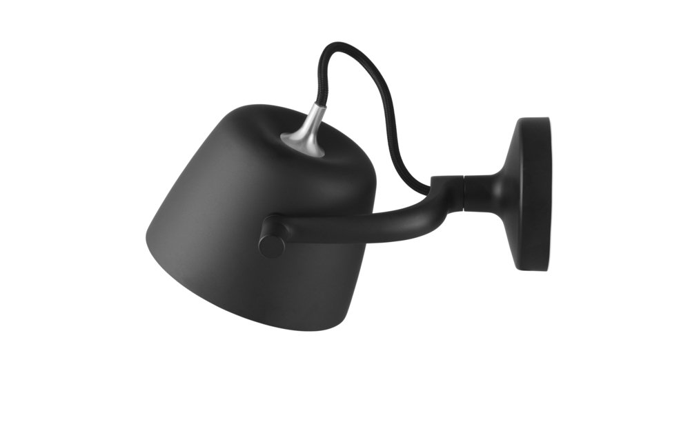 Normann Copenhagen Tub - Wandlamp Zwart - H 9,6 x L 22,5 x Ø 13,2 cm 5