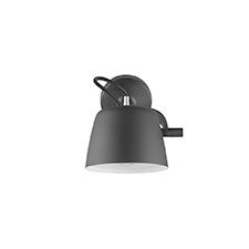 Normann Copenhagen Tub - Wandlamp Zwart - H 9,6 x L 22,5 x Ø 13,2 cm