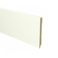 Trots MDF Plint Gebroken Wit | Modern | RAL 9010 | 12 x 120 x 2440 mm