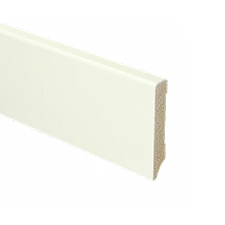 Trots MDF Plint Gebroken Wit | Modern | RAL 9010 | 12 x 70 x 2440 mm