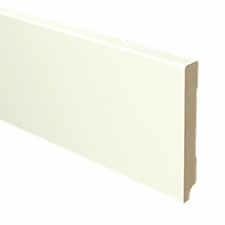 Trots MDF Plint Gebroken Wit | Modern | RAL 9010 | 15 x 120 x 2440 mm