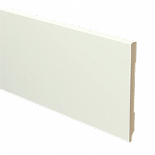 Trots MDF Plint Gebroken Wit | Modern | RAL 9010 | 9 x 120 x 2440 mm