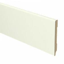 Trots MDF Plint Gebroken Wit | Modern | RAL 9010 | 9 x 94 x 2440 mm