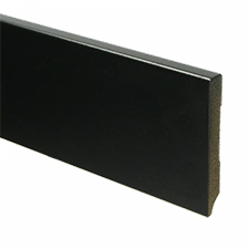 Trots MDF Plint Gitzwart | Modern | RAL 9005 | 12 x 70 x 2440 mm