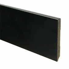 Trots MDF Plint Gitzwart | Modern | RAL 9005 | 12 x 120 x 2440 mm