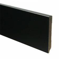 Trots MDF Plint Gitzwart | Modern | RAL 9005 | 15 x 120 x 2440 mm