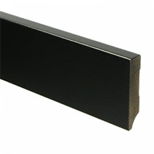 Trots MDF Plint Gitzwart | Modern | RAL 9005 | 15 x 70 x 2440 mm