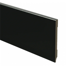 Trots MDF Plint Gitzwart | Modern | RAL 9005 | 9 x 120 x 2440 mm